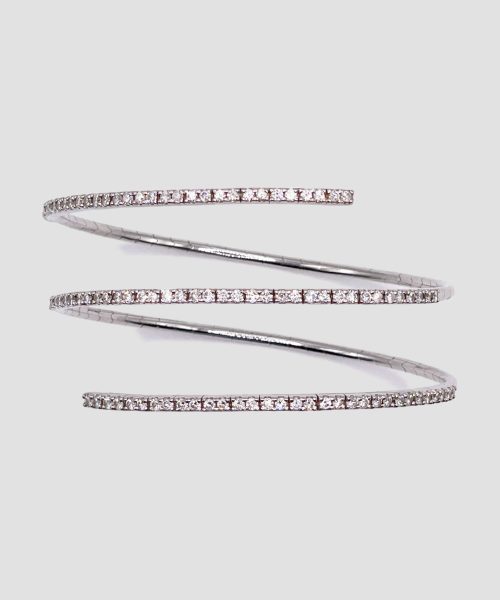 Bracciale in oro bianco con diamanti