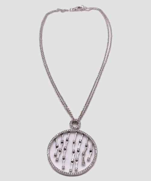 Collana in oro bianco con diamanti